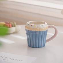 Valentine's Day Donut, Burger, Ice Cream Cone Shaped Ceramic Mug, High-Quality Milk, Breakfast, Coffee Cup - Multicolor - View 18