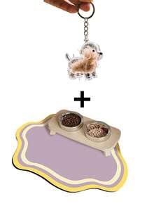 Thảm lót thú cưng cá nhân hóa, thảm lót thức ăn cho thú cưng tùy chỉnh, thảm lót bát ăn cho chó, kèm hộp đựng lông thú cưng. Có thể tùy chỉnh tên và ảnh thú cưng, họa tiết mây trắng đơn giản, dày dặn, chống trượt, thấm hút tốt, nhanh khô, dễ vệ sinh, không cần giặt, màu sắc tươi sáng, phù hợp cho gia đình, là món quà lý tưởng cho phái nữ, gia đình, bạn bè, người yêu thú cưng, thích hợp cho kỷ niệm, sinh nhật, kỷ niệm ngày nuôi thú cưng và các dịp khác. - Nhiều màu - Xem 16