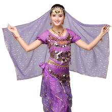 硬币装饰肚皮舞头饰 - 女士发饰，宝莱坞阿拉伯舞服装，万圣节节日表演头饰 - 彩色 - 查看 4