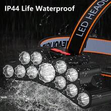 Bright Headlamp Flashlight, USB Rechargeable Headlight, Outdoor LED 5-Head Headlamp - Headlamp - View 3