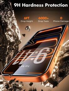 钢化玻璃 5 片装 9H 硬度 高清钢化玻璃屏幕保护膜 兼容 11/12/13/14 Pro Max/15 Pro Max/16/16 Pro/16 Plus/16 Pro Max/16e 透明防刮防摔防水 春季礼物 生日周年纪念 - 高畫質 - 查看 9