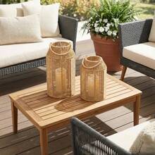 jjytLinternas boes de y  racion eca a mano para meorar tu ogar lleza moderna de grana perfecta para cualquier sala de estar patio y porce mesa de centro inter y exter oMesa de centro exterior - Marrn - Ver 4