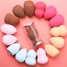 Fangze Gourd Makeup Sponge, Water-Friendly Non-Latex Foam Dry & Wet Powder Puff Makeup Tool - Multicolor - View 1