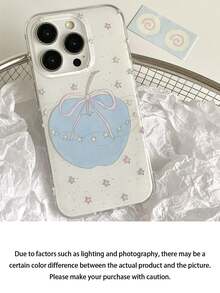 1pc Minimalist Line, Apple, Star, Butterfly White Phone Case - Compatible With IPhone 17 Air 16 15 14 13 12 11 Pro Max Plus, Simple & Fashionable Phone Case - White - View 5