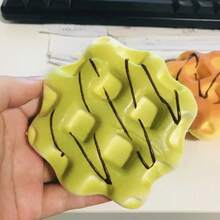 PU Slow Rebound Waffle Squishies, Soft Squeeze Toy For Students, Stress Relief, Emotion Soothing, Gift, Holiday Gift, Birthday Gift, Perfect Gift - Multicolor - View 7