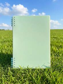 A4 Spiral Notebook, 110gsm Thick Paper, 120 Pages (60 Sheets), 4 Color Options, Built-In Storage Pouch, Comfortable To Use. Also Called Spiral Notebook, Coil Notebook, Loose-Leaf Notebook, B5 Size, 120 Pages (60 Sheets). - Multicolor - View 9