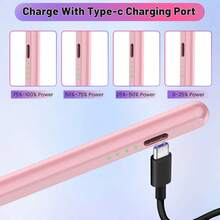 适用于三星 Galaxy Tab A9、S9 FE+、A7、A8、S6、P610、X202、S7 平板电脑及其他安卓设备的电容式触控笔 - 彩色 - 查看 6