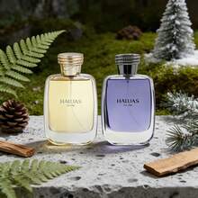 Havas Men's And Women's Floral Perfume Set, 3.38oz, 100ml, Blue + Yellow, Ambergris, Apple, Bergamot, Jasmine, Men's Perfume, Women's Perfume, Gift For Friends, Family And Friends Sharing Set, Factory Promotion, Limited-Time Special Offer. - 2PC - View 5