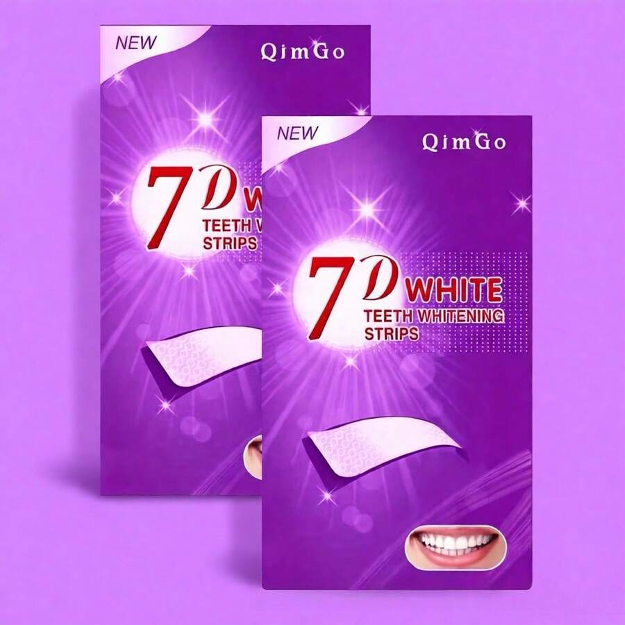 7D+PAP+Dry Adhesive+Purple Teeth Whitening Strips, Teeth Whitening, Teeth Strips, Deep Cleaning, Oral Care, Whitening Strips, Fresh Breath, Teeth Whitening Strips, For Travel & Home Use, Purple Teeth Whitening, 7-14-21 Pairs, Dry Adhesive, Purple Teeth Whitening - Purple + PAP + Dry Stickers + Teeth Whitening Strips - View 1