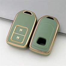 1pc 2-Button TPU Car Key Fob Shell Suitable For Civic, Accord, Vezel, CR-V, HR-V, CR-Z, Fit, Freed, Jade, XRV And Other Models Accessories - Single Pack - View 3