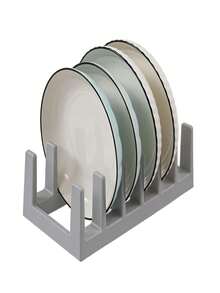 Kitchen Pot Lid Organizer Rack, Bowl & Dish Drying Rack, Creative Desktop Bookshelf, Dish & Pot Separator Rack - Multicolor - View 2