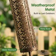 Đèn sân vườn năng lượng mặt trời bằng kim loại kiểu cổ điển, chống thấm nước, đèn lối đi năng lượng mặt trời rỗng ruột với hiệu ứng chiếu sáng, đèn trang trí cảnh quan năng lượng mặt trời cho sân vườn, bãi cỏ, hiên nhà, lối đi. - TY-K111 - Xem 4