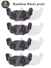 2/4 Pairs Plus Size Breathable Invisible Lace Lift Bra Tape, Random Printed, Suitable For Strapless Wedding Dresses, Lift Bra Tape For Large Bust - Multicolor - View 25