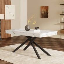 Dining Tables - White + MDF - View 5