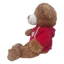Muñeco Oso de Peluche con sudadera estilo kawaii de 30 cm Suave y Esponjoso – Animales Tiernos, Juguete Apto para Niños, Decoración de Habitación, Ideal como regalo, o compañero para dormir - Rojo - Ver 2