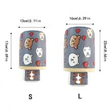 New Hamster Nest, Golden Hamster Flower Branch Nest With Cotton Lining, Warm Pet Cotton Nest For Overwintering, Small Pet Supplies - Grey - View 2