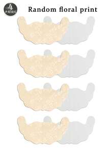 2/4 Pairs Plus Size Breathable Invisible Lace Lift Bra Tape, Random Printed, Suitable For Strapless Wedding Dresses, Lift Bra Tape For Large Bust - Multicolor - View 17