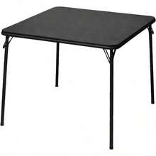Standard Bridge Card Game Table With Folding In Square Black Design - Black - View 1