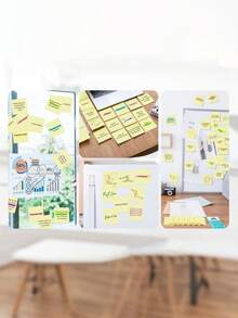 800 Sheets - 3 Inch X 3 Inch Yellow Sticky Notes, 8 Pads Total, Strong Adhesive, Easy To Peel Off Without Residue, Self-Stick Notes, Easily Stick To Home, Office And Notebooks! - Yellow - View 9