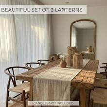 jjytLinternas boes de y  racion eca a mano para meorar tu ogar lleza moderna de grana perfecta para cualquier sala de estar patio y porce mesa de centro inter y exter oMesa de centro exterior - Marrn - Ver 3