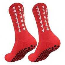 10/5/3/1 双装男士防滑硅胶抓地足球袜，透气吸湿中筒袜，多功能设计 - 彩色 - 查看 8