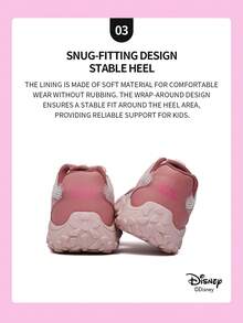 Disney 1 Pair  Collaboration Children's Sneakers, Suitable For Daily Wear, Festivals, Sports, Outdoor Activities, Comfortable, Non-Slip, Breathable (Boys' Sneakers, Boys' Skate Shoes, Children's Sneakers, Girls' Sneakers, Girls' Skate Shoes) - Pink - View 5