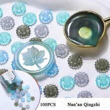 100pcs Mixed Color Semi-Transparent Wax Beads, Multicolor Wax Seal Decoration For Wedding Invitations, Envelopes, Gift Boxes And Wine Packaging - 100 PCS - View 14