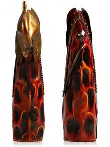 Oimzzr Arte de Hierro Tallado Elefante Escultura Animal de Metal artículos de decoración para el hogar artesanías - 1 - Ver 8