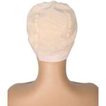 Gorro de peluca para diadema, 1 Uds.Para bordes, gorro de red para peluca, gorros tejidos, gorros para hacer pelucas con banda ajustable - COLOR 2 - Ver 8