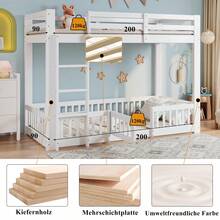 Bed Bases & Foundations - White + Solid Wood + 90cm*200cm - View 3