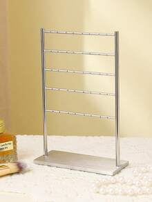 奢华金色多层耳环架，多孔耳环收纳盒，梳妆台首饰展示架 - A - 查看 10