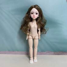 دمية محشوة قطع كارتونية طول 11.81 بوصة، وجه كرتوني، مفاصل قابلة للفك والتركيب، إمكانية الرسم والتزيين، عيون ثلاثية الأبعاد واقعية، دمية جميلة، مناسبة كهدية لأعياد الميلاد والكريسماس والهالوين ورأس السنة - متعدد الألوان - مشاهدة 17