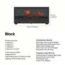 Máy khuếch tán tinh dầu hình ngọn lửa 3D, máy tạo ẩm tinh dầu với đèn LED đổi màu, điều khiển từ xa và phun sương siêu âm, thích hợp cho văn phòng, phòng ngủ, quà tặng ngày lễ. - Nhiều màu - Xem 9