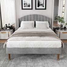 Bed Bases & Foundations - Gray + Velvet - View 3
