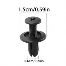 200pcs 6mm Plastic Rivets Fasteners Screws, For Automotive Fender Bumper, Screw Clips Rivet Fasteners, Widely Used For Fixing Car Fender, Bumper, Fender, Lining, Radiator Cover, Door Panel And Other Parts - 200pcs Fixing Screw Clips - View 3