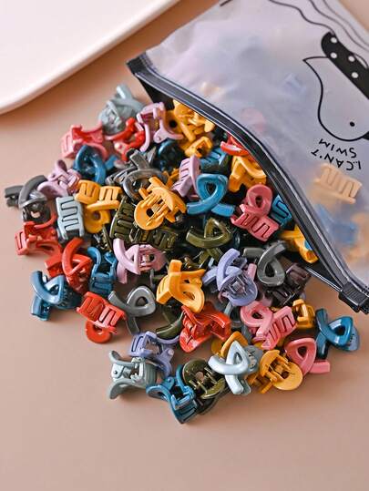 30pcs Minimalist Dark Color Crisscross Small Clip Bangs Clip Hair Clip Hair Claw Hair Accessories For Women, Fashionable & Elegant