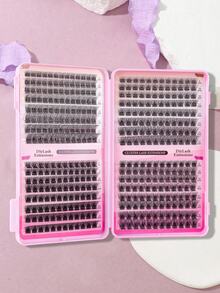 392/640/480pcs Faux Mink Eyelash Clusters - Premium D-Curl Fluffy & Natural Eyelash Extensions For DIY Eyelash Grafting - Reusable, Lightweight, Easy To Wear Eyelash Clusters, Eyelash Extensions - D - View 4