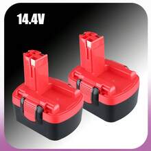 2pack/1pack 4.8Ah 14.4V Ni-MH Replacement Battery Compatible With Bosch Power Tools, For BAT038, BAT040, BAT041, BAT140, BAT159 Models - Red and Black - View 8