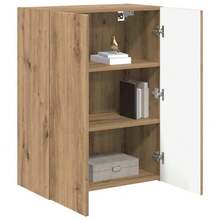 vidaXL TV-Wandschrank Weiß 59,5 x 31 x 60 cm Holzwerkstoff - Bianco - Visualizzare 3