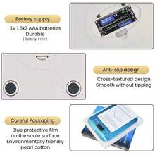 5kg/1g Digital Kitchen Scale, LED Display, Stainless Steel Panel, Electronic Scale, Household Jewelry Food Snack Weighing Baking Tool - Multicolor - View 9