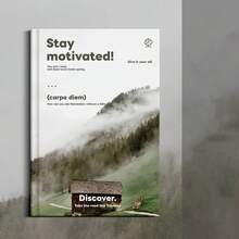 This Landscape-Themed Hardcover Notebook Is Made Of Thick Double-Sided Paper, With 160 Pages, A Compact Notebook Design, A Sturdy Cover And Bookmark Strap, Suitable For Daily Journals And Notes, School Supplies, Office Use, Back-To-School, High-End Cultural Creative Diaries, And Student Gifts. - A5 - View 9