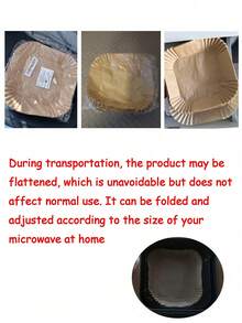 200pcs Air Fryer Paper, Lined With Oil Resistant And Waterproof Air Fryer Paper Basket Bowl, Lined With 6-Inch 100/50/25 Paper Air Fryer Liner, 6-Inch Non Stick Square Baking Paper, Edible Silicone Oil Paper, Oven Barbecue Suction Paper, Reusable Paper, Compatible With Most Air Fryers, Valentine's Day Gift, Birthday Gift, Is A Great Kitchen Gift - Multicolor - View 10