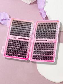 392/640/480pcs Faux Mink Eyelash Clusters - Premium D-Curl Fluffy & Natural Eyelash Extensions For DIY Eyelash Grafting - Reusable, Lightweight, Easy To Wear Eyelash Clusters, Eyelash Extensions - D - View 5