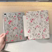 Compatible With Huawei MatePad SE 11 "Tablet Protective Case, MatePad Case, Compatible With MatePad 11.5 "Tablet Case, Magnetic Closure, Three Fold Tablet Protective Cover, Intelligent Sleep Wake-Up, High Transparency Acrylic Back Panel With Pen Slot, Compatible With Redmi Pad 2 11" Tablet, Compatible With Redmi Pad SE 11 Inch Tablet Protective Case - Clear - View 1