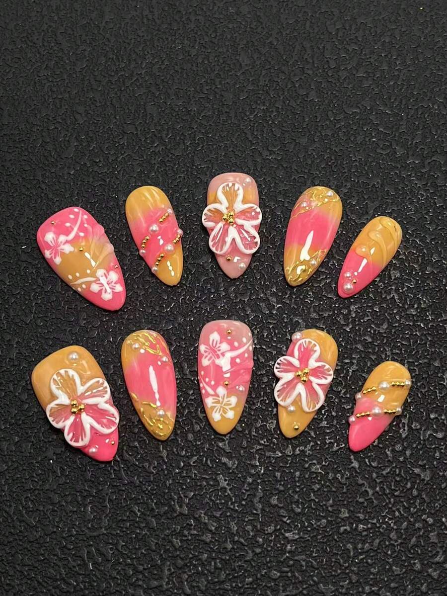 Press On False Nails - Multicolor - View 1