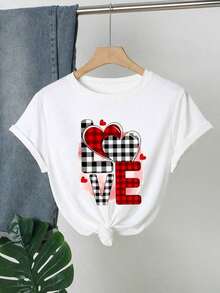 2026 Summer ShirtTaskSense Coffee Beans Embroidery Graphic Round Neck Women T-ShirtLoose And Comfortabletops De Mujer - 白色 - 查看 3