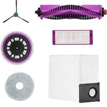 Compatible With Accessories For The Eureka J15 Pro Ultra Robot Vacuum Cleaner: Main Brush, Dust Bag, Filter, Mop, Side Brush - Set - View 1