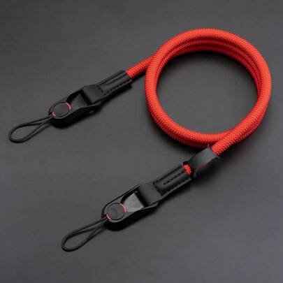 Sangle d'épaule amovible pour appareil photo, corde d'escalade, convient pour les appareils photo Canon 5D4 R50 R6 200D, Nikon ZF/Z30, XS20 XT5, ZVE10/A7RM4 sans miroir, sangle d'épaule réglable