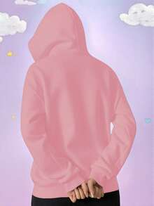 Mũ trùm đầu dài ngoại cỡ, có thể che cả mặt và đầu, áo khoác nỉ có mũ hai khóa kéo dành cho nữ với túi, lót giữ nhiệt ấm áp, thích hợp cho mùa thu/đông/xuân, phù hợp cho kỳ nghỉ/trường học/nhà/hàng ngày/đường phố/chụp ảnh thường ngày. - Màu Hồng baby - Xem 8