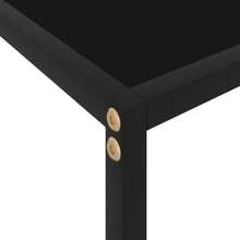 vidaXL Konsolentisch Schwarz 80x35x75 cm Hartglas - nero - Visualizzare 5